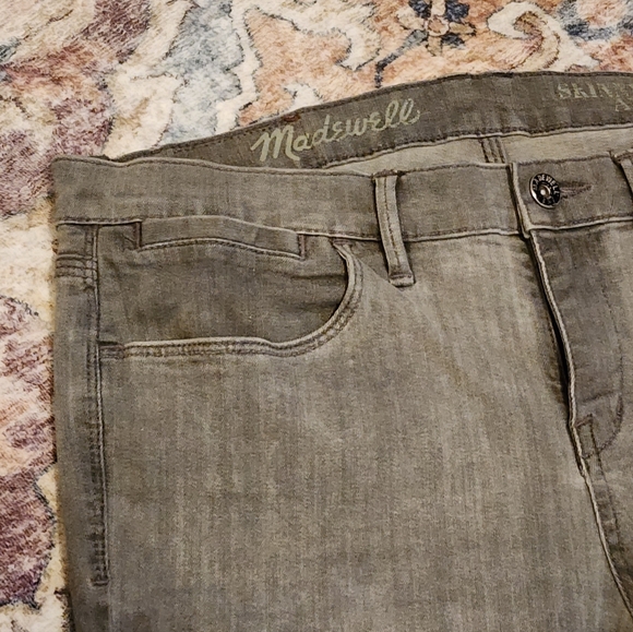 Madewell Skinny Skinny Ankle Jeans Thundercloud Gray Size 29 - Picture 9 of 13